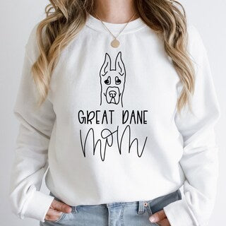 Great Dane Ears Mom Sweatshirt