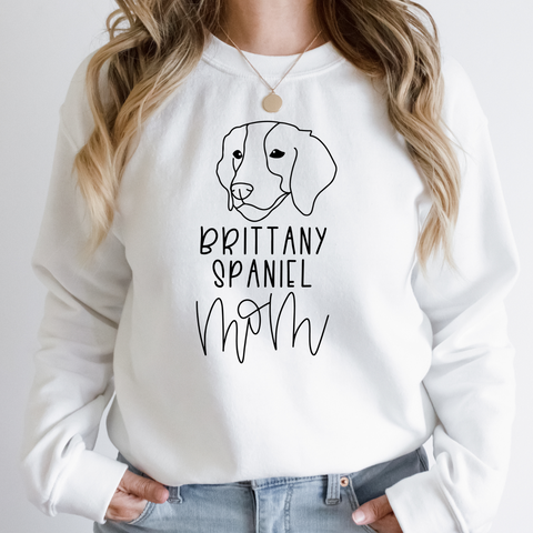 Brittany Spaniel Mom Sweatshirt