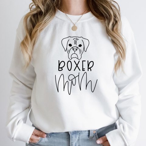 Boxer Mom (floppy ears) Sweatshirt