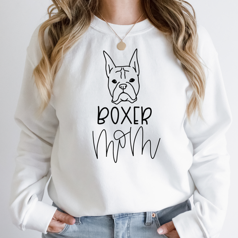 Boxer Mom (pointed ears) Sweatshirt