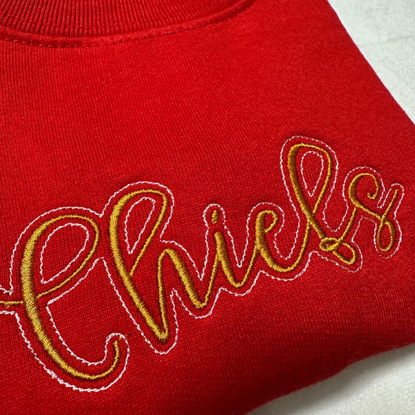 Chiefs Script Embroidery Sweatshirt