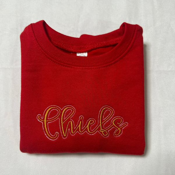 Chiefs Script Embroidery Sweatshirt