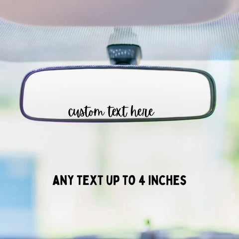 Custom Text; Decal