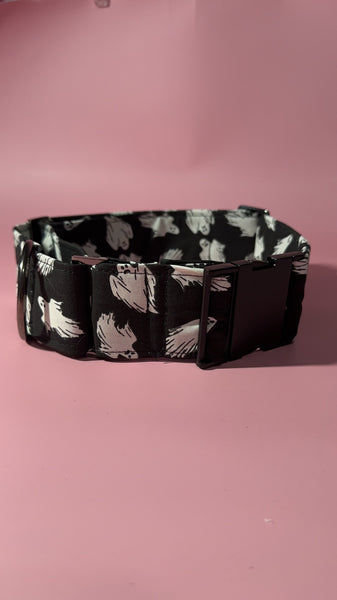 Black Ghost Dog Collar