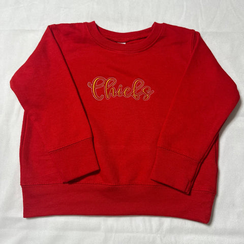 Chiefs Script Embroidery Sweatshirt