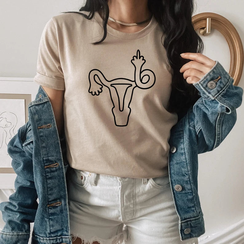 Middle Finger Uterus Tee