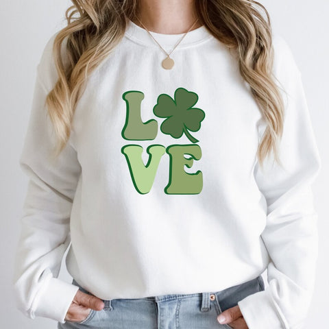 Love with a Shamrock Sweatshirt